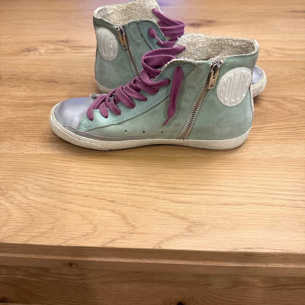 Golden Goose Suede Francy High Top Sneakers - Picture 5 of 11